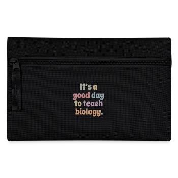 Wissenschaftslehrer - Es ist ein guter Tag, Biologie zu unterrichten - Federtasche - Schwarz - Vorne