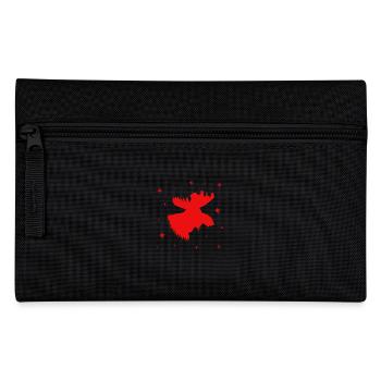 Elch Rentier Hirsch - Federtasche - Schwarz - Vorne