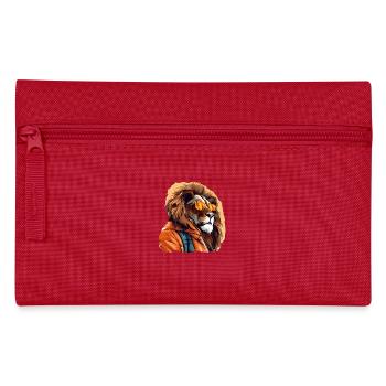 Street style lion | Lion lovers - Pencil Case - red - Front