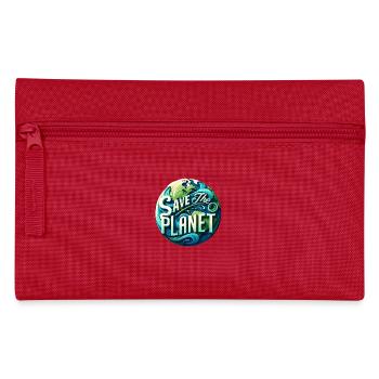 Save the planet - Federtasche - Rot - Vorne