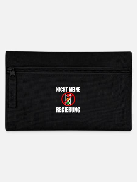 Nicht meine regierung - Federtasche - Schwarz