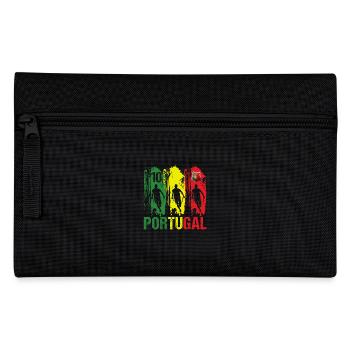 Drapeau Portugal Cadeau Football Portugais N° 10 - Trousse - noir - Devant