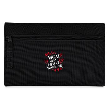 Herzkrieger Mama. Stolze Mama eines Herz-Kämpfers - Federtasche - Schwarz - Vorne