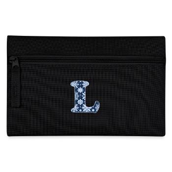 Lettre L Flocons de neige - Trousse - noir - Devant
