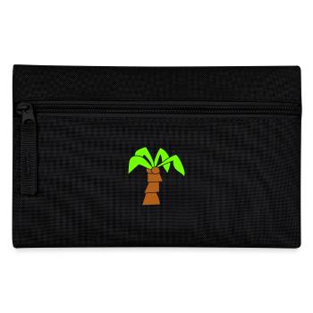 Palme Insel Baum Strand Urlaub Kokosnuss Meer Cool - Trousse - noir - Devant