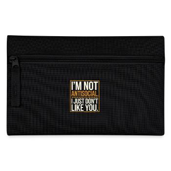 Keep your distance – honest opinion - Pencil Case - black - Front