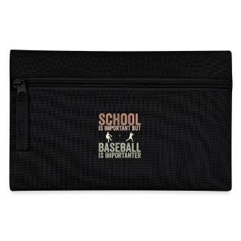 Schule ist wichtig, aber Basketball ist noch wichtiger - Federtasche - Schwarz - Vorne