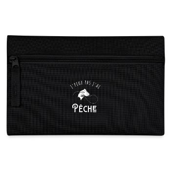I Can't I Fished - Gift Idea - Pencil Case - black - Front