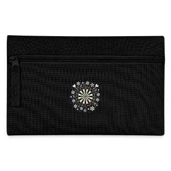 Darts Dart Dartboard Ugly Christmas - Federtasche - Schwarz - Vorne