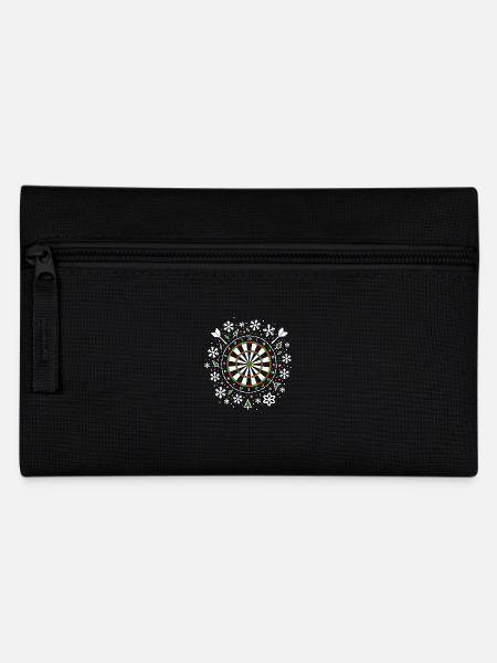 Darts Dart Dartboard Ugly Christmas - Federtasche - Schwarz
