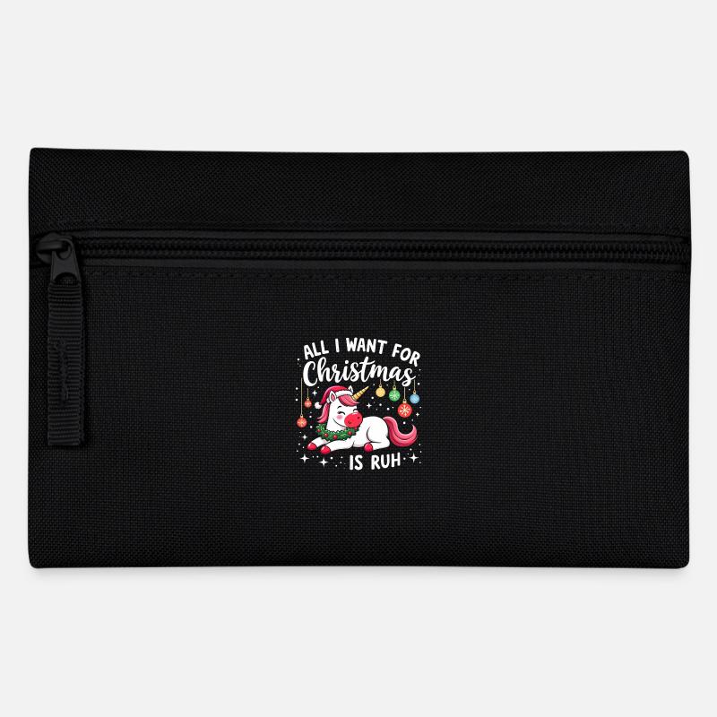 Weihnachts-Sprüche - Herren & Damen - Federtasche - Schwarz