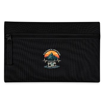 Camping Herzschlag wohnmobil zubehör - Federtasche - Schwarz - Vorne
