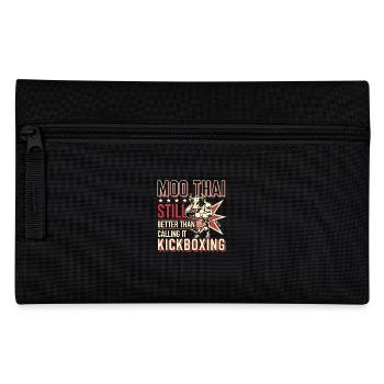 Witziges Muay Thai Sprüche-Design - Federtasche - Schwarz - Vorne