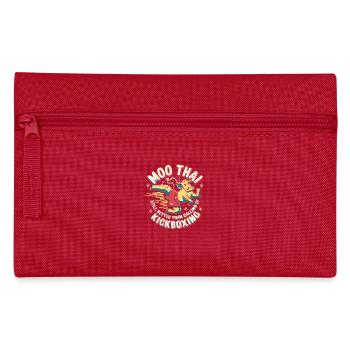 Witziges Muay Thai Sprüche-Design - Federtasche - Rot - Vorne