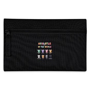 Axolotls du monde Kawaii Types d’axolotls - Trousse - noir - Devant