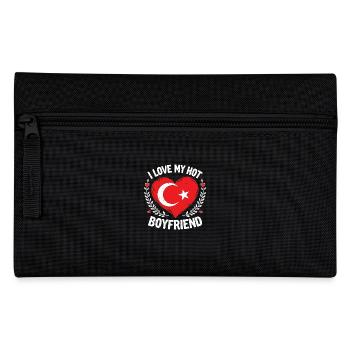 J’aime mon petit ami turc chaud couple drapeau de Turquie - Trousse - noir - Devant
