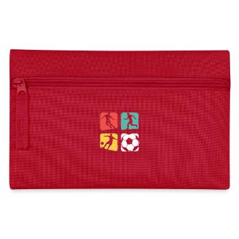 Fussball Design - Junge & Mädchen - Federtasche - Rot - Vorne
