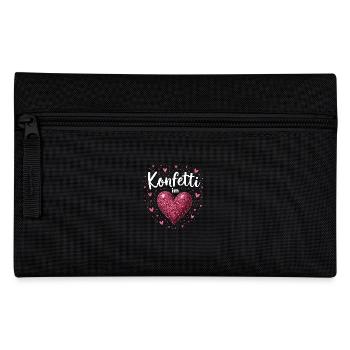 Konfetti im Herzen - Federtasche - Schwarz - Vorne