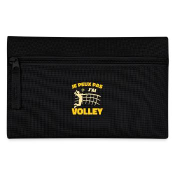 I can't I volleyball - Pencil Case - black - Front
