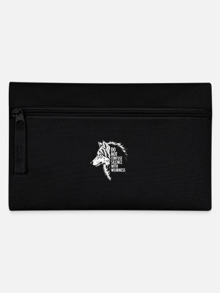 Wolf Silence Stärke - Federtasche - Schwarz