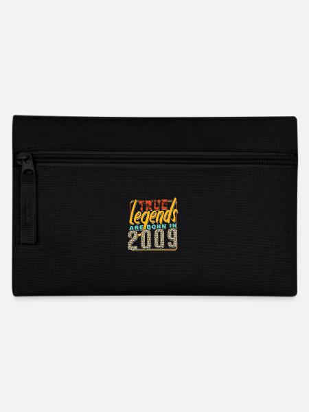 Wahre Legenden werden im Jahr 2009 geboren Vintage Geburtstag - Federtasche - Schwarz