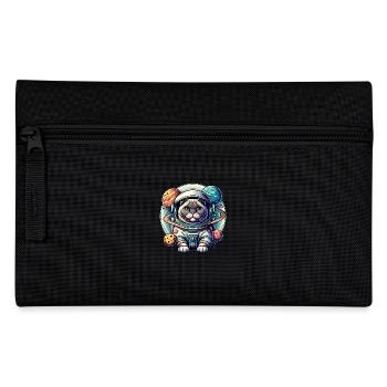 Petit chat mignon comme astronaute astronaute - Trousse - noir - Devant