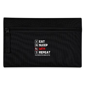 Remote home office - Pencil Case - black - Front