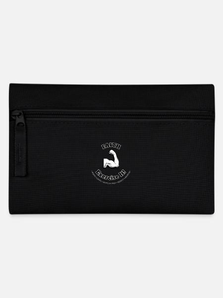 Faith - White Text - Pencil Case - black