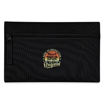 März 1952 Geschenk Geboren März 1952 Retro März 1952 - Federtasche - Schwarz - Vorne