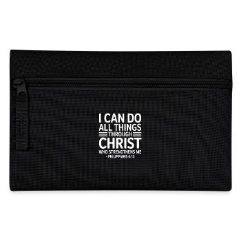 Alle Dinge Durch Christus Stärke Fitness - Federtasche - Schwarz - Vorne