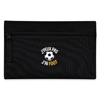 je peux pas j'ai foot - Trousse - noir - Devant