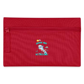 Autocollant secret d’espionnage de café avec ambiance Сyber-marine - Trousse - rouge - Devant