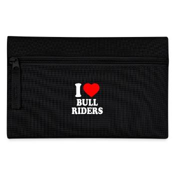 I love bull riders - Federtasche - Schwarz - Vorne