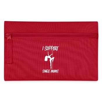 I SUPPORT SINGLE MOMS - Federtasche - Rot - Vorne