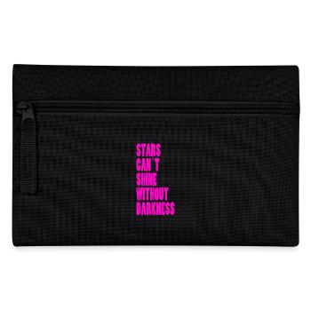 STARS CAN´T SHINE WITHOUT DARKNESS - NEONPINK - Federtasche - Schwarz - Vorne
