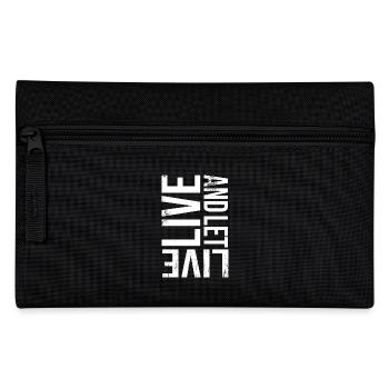 life and let live - Federtasche - Schwarz - Vorne