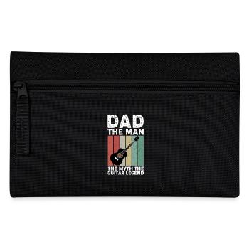 Dad The man The myth The guitar LEGEND - Federtasche - Schwarz - Vorne