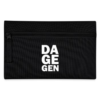 Dagegen - Federtasche - Schwarz - Vorne