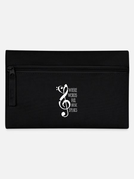 I love Music - Federtasche - Schwarz