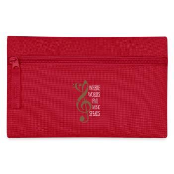 I love Music - Federtasche - Rot - Vorne