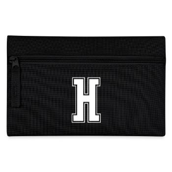 Varsity Letter H College Look - Pencil Case - black - Front