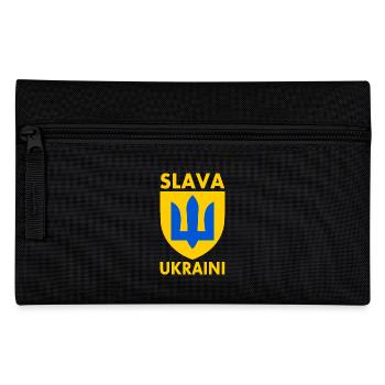 Slava ukraini - Federtasche - Schwarz - Vorne