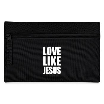 Love like jesus - Federtasche - Schwarz - Vorne