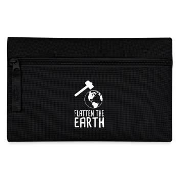 Flatten The Earth - Federtasche - Schwarz - Vorne