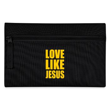 Love like jesus - Federtasche - Schwarz - Vorne