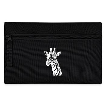 Girafe mignonne avec un look mignon - Trousse - noir - Devant