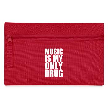 music is my only drug - Trousse - rouge - Devant
