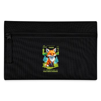Der schlaue Fuchs vom Land - Federtasche - Schwarz - Vorne