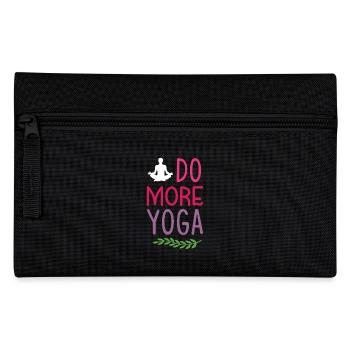 Faites plus de yoga - Trousse - noir - Devant