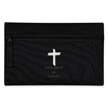 God has a plan for you Kreuz Christ Glaube - Pencil Case - black - Front